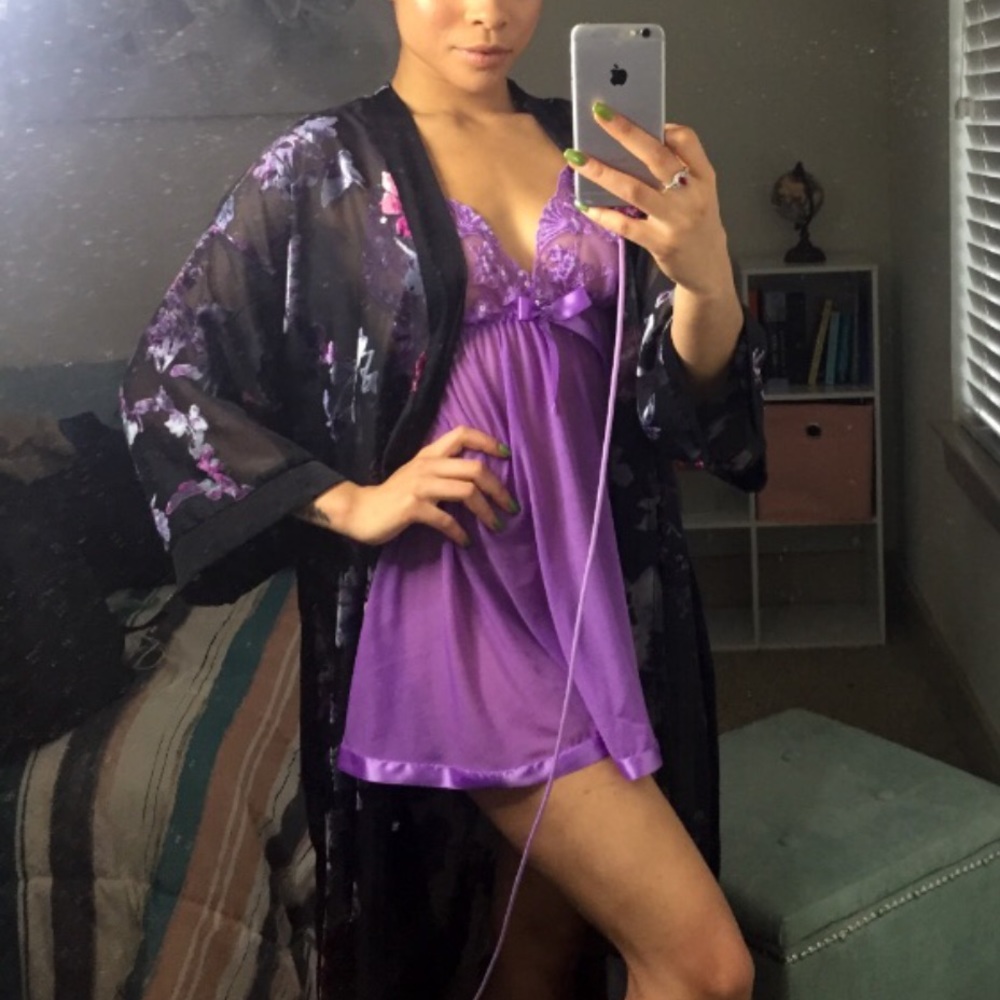 Floral Sheer Robe